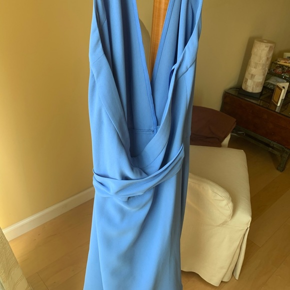 SOLD-DVF Violet Halter Dress- - Picture 2 of 8